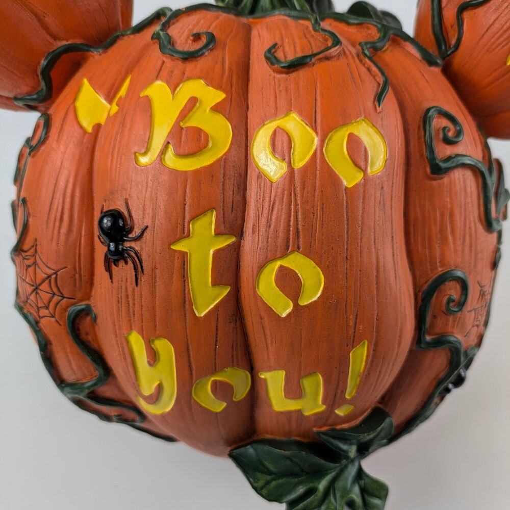 Mickey Mouse Halloween Pumpkin Lighted 2014 Disney Parks Excl Haunted Mansion - Picture 5 of 16